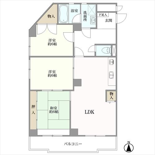 赤坂マンション藤ケ丘の間取図