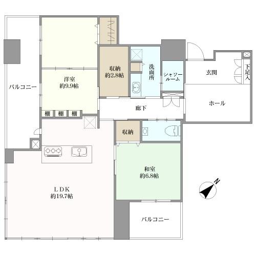 ザ・広島タワーの間取図