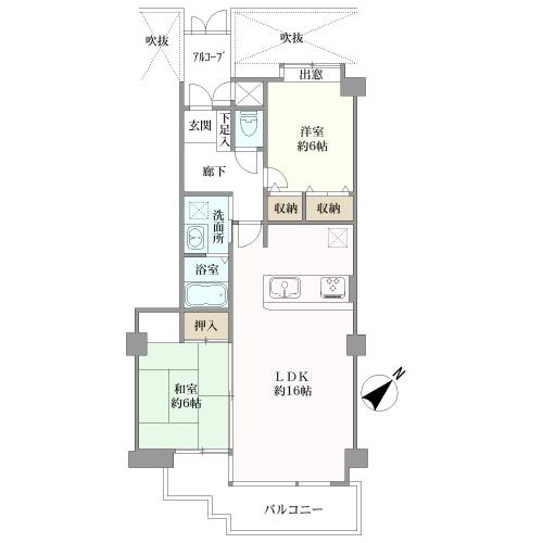 ダイアパレス高須の間取図