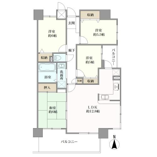 グランドメゾン五日市美の里の間取図