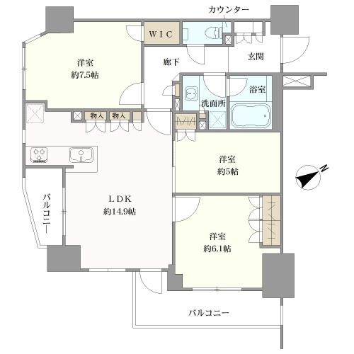リビオ駒込妙義の間取図