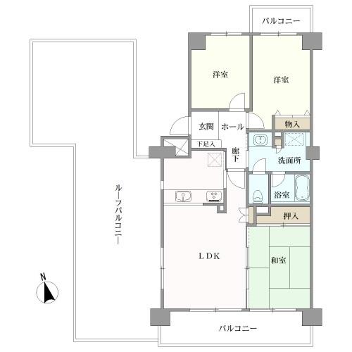 シティコア・フドウ市川の間取図