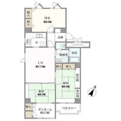 コープ西船橋の間取図