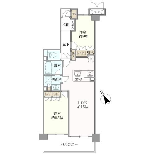 ルモン本八幡の間取図