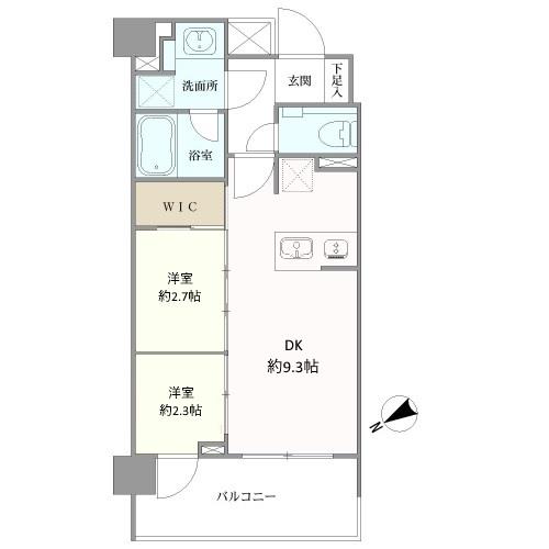 ピアース用賀レジデンスの間取図