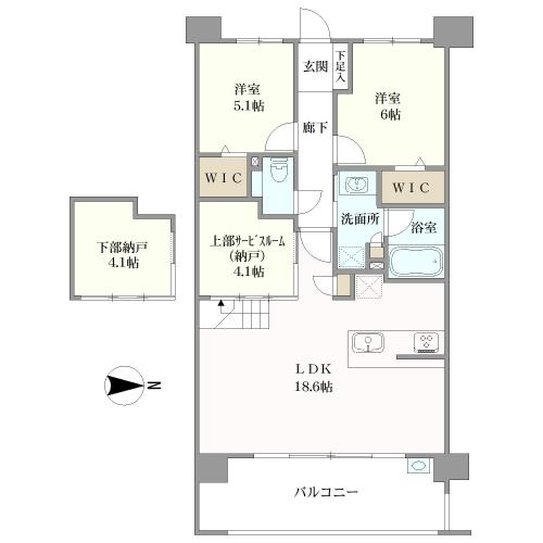 パークアソシア原テラスの間取図