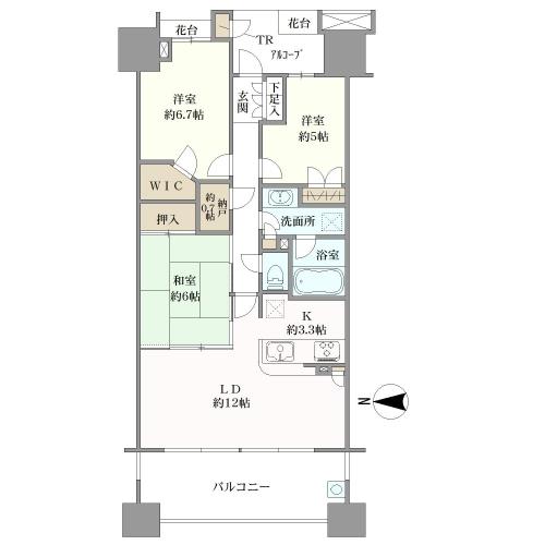 東京テラスの間取図