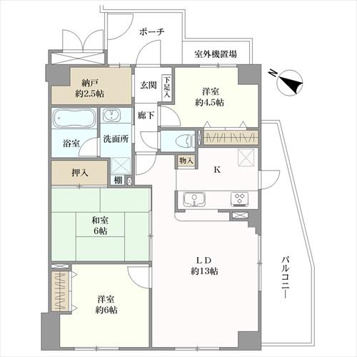 コトー田無の間取図