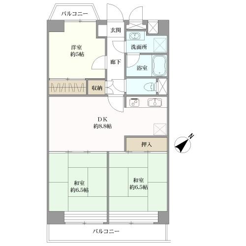 グランメール戸塚の間取図