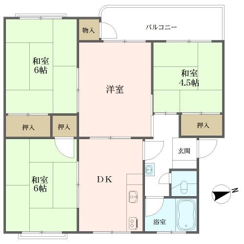 舞子台ハイツの間取図