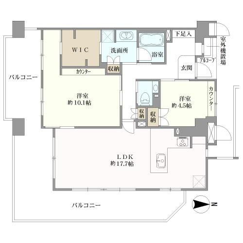 ルイシャトレ室町の間取図