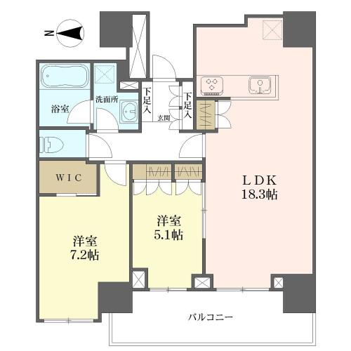 グランドメゾン御園座タワーの間取図