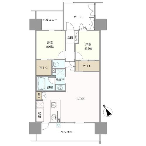 ファミリアーレ上小田井グランステージの間取図