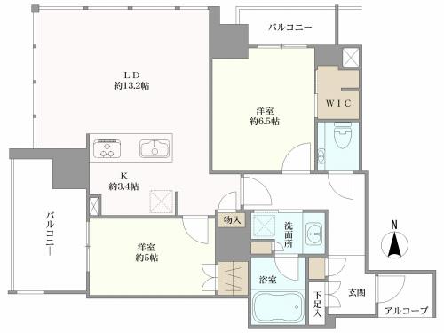 グランドメゾン名駅三丁目の間取図