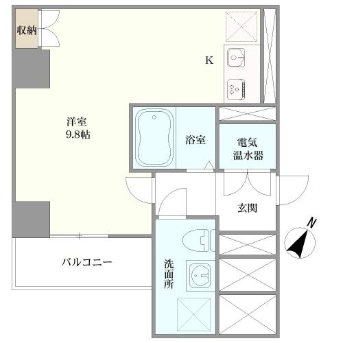 ローズハイツ日本橋浜町の間取図