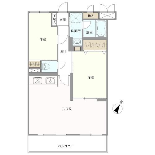 クリオ保土ケ谷参番館の間取図