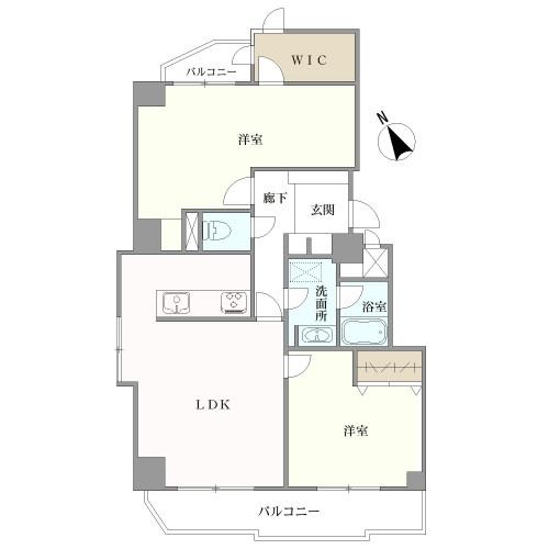 レインボー浄心の間取図