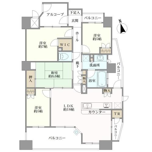 メリアの間取図