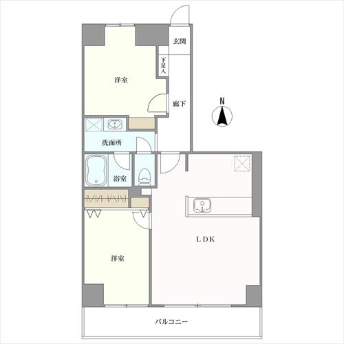コープ野村東桜の間取図