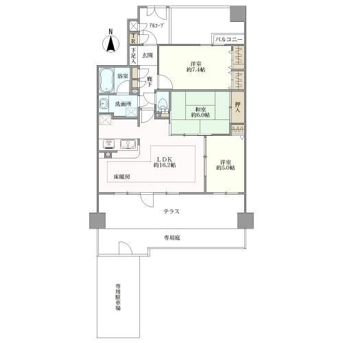 メイツ六番町アクトタワーの間取図