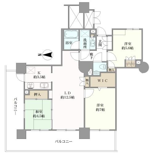 コムズシティ野江の間取図