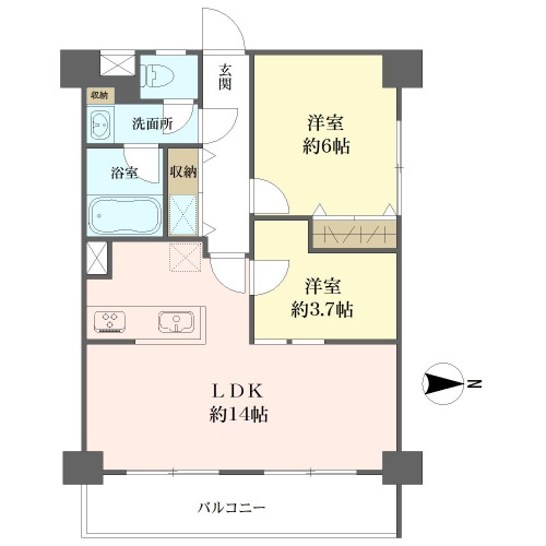 横浜森町分譲共同ビルの間取図