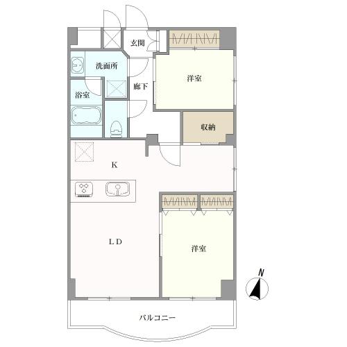 大森ハイツの間取図