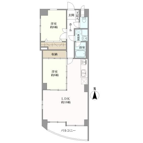 アルカデイアタウン神宮南の間取図