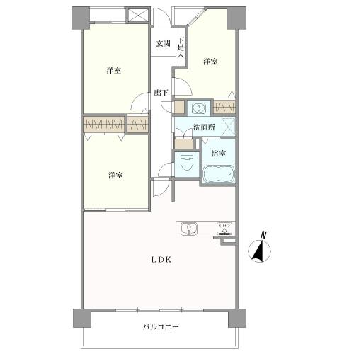 藤和シティホームズ桜山の間取図