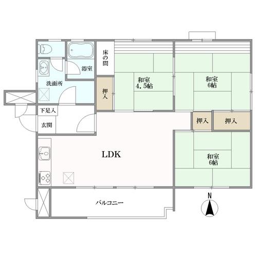 有松グリーンハイツの間取図