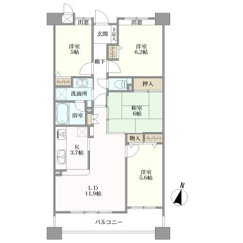 ローレルコート笠寺の間取図