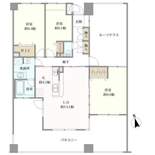 ステイツ箕面・小野原の間取図