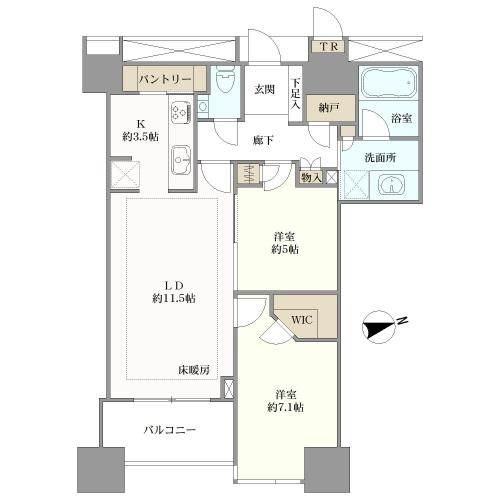 ＴＨＥ　ＣＥＮＴＥＲ　ＴＯＫＹＯの間取図