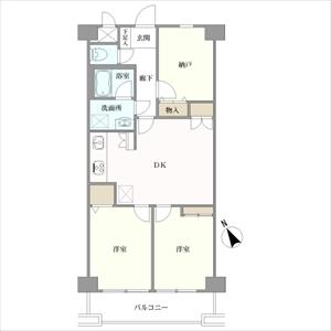 ライオンズマンション成増の間取図