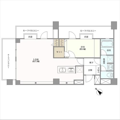 コンフォール四谷の間取図