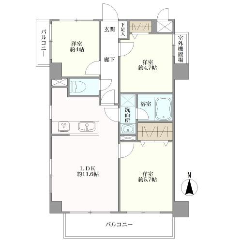 ナイスアーバン大井の間取図