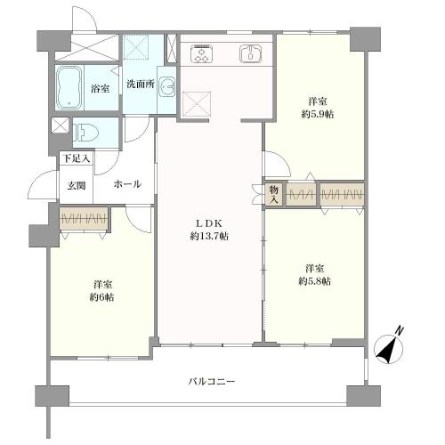 コスモ蕨の間取図
