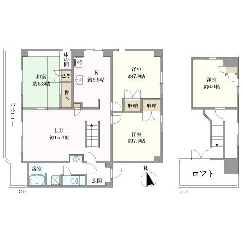 コーポみはらの間取図