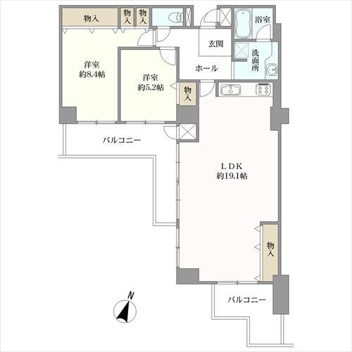 フローラハイツ岡本の間取図