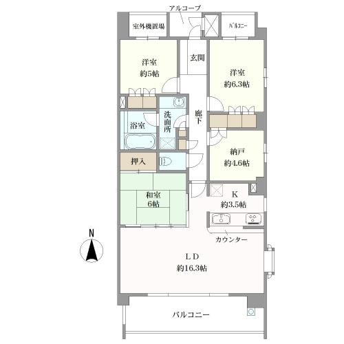 住吉本町アーバンライフの間取図