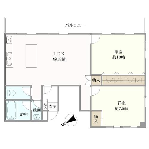 エクセル巣鴨の間取図