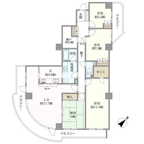 ガーデンプラザ新検見川の間取図