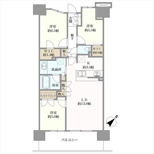 ザ・レジデンス検見川浜ガーデンズ　の間取図