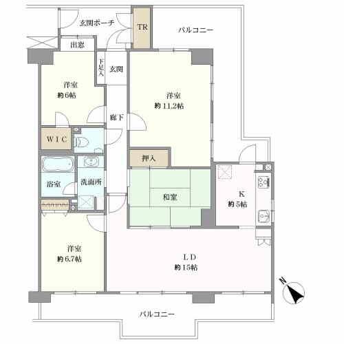 アルファグランデ八千代緑が丘の間取図