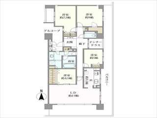 レスタージュ伊丹の間取図