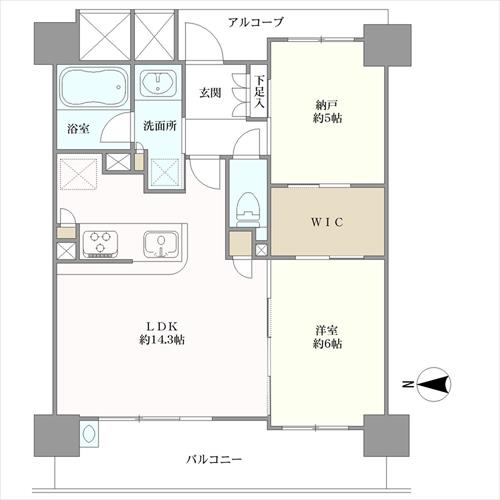 シエリア高槻松原町の間取図