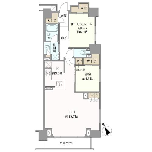 シティハウス四谷坂町の間取図