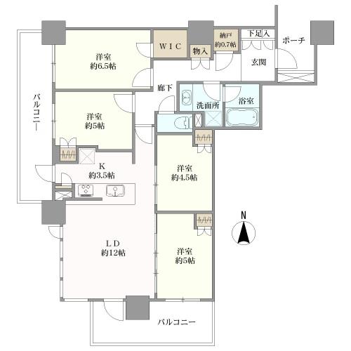 シティタワー金町の間取図