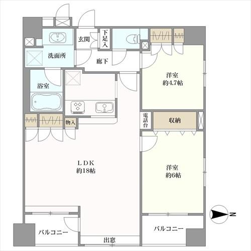 マイキャッスル入谷の間取図