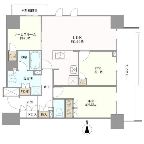オープンレジデンシア亀有の間取図